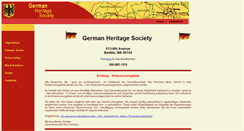 Desktop Screenshot of germanheritagesociety.org