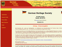 Tablet Screenshot of germanheritagesociety.org